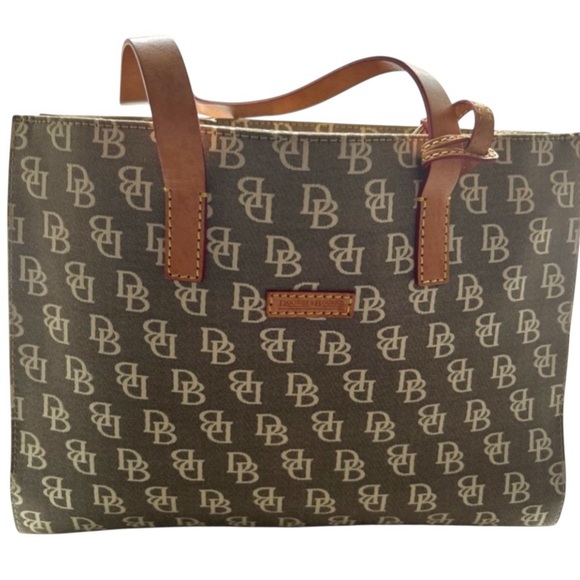 Dooney & Bourke Monogram Tote Bag - Brown - Picture 1 of 8